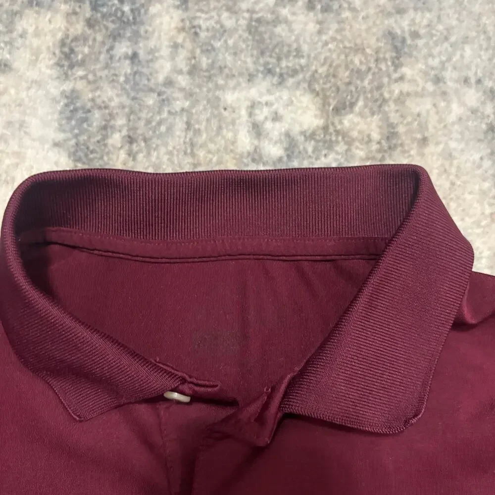 Polo Ralph Lauren Performance Polo Shirt Burgundy Maroon Short Sleeve Men’s L